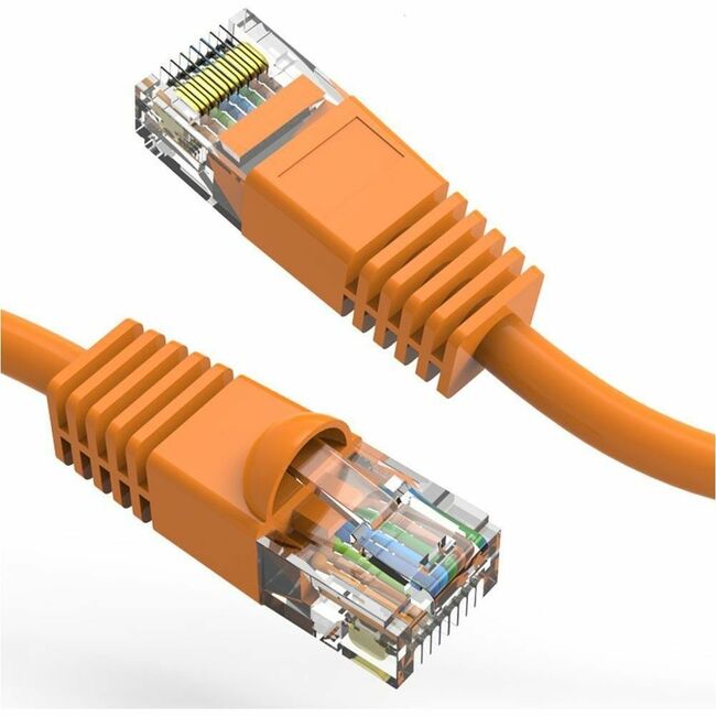 Axiom AXG100001 8FT CAT5E 350mhz Patch Cable Molded Boot (Orange) - TAA Compliant