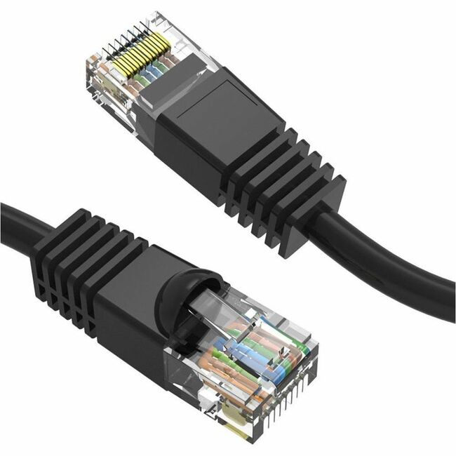 Axiom AXG100006 9FT CAT5E 350mhz Patch Cable Molded Boot (Black) - TAA Compliant