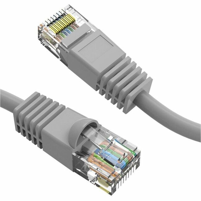 Axiom AXG100008 9FT CAT5E 350mhz Patch Cable Molded Boot (Gray) - TAA Compliant