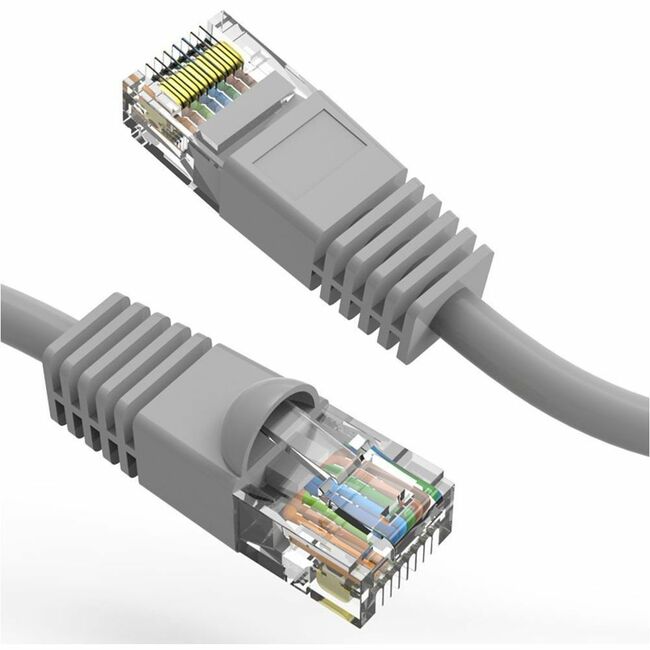 Axiom AXG100017 12FT CAT5E 350mhz Patch Cable Molded Boot (Gray) - TAA Compliant