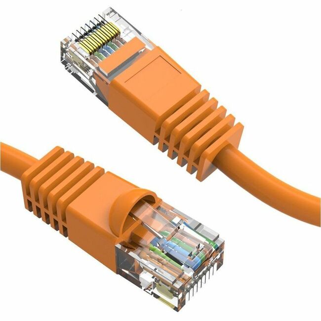 Axiom AXG100010 9FT CAT5E 350mhz Patch Cable Molded Boot (Orange) - TAA Compliant
