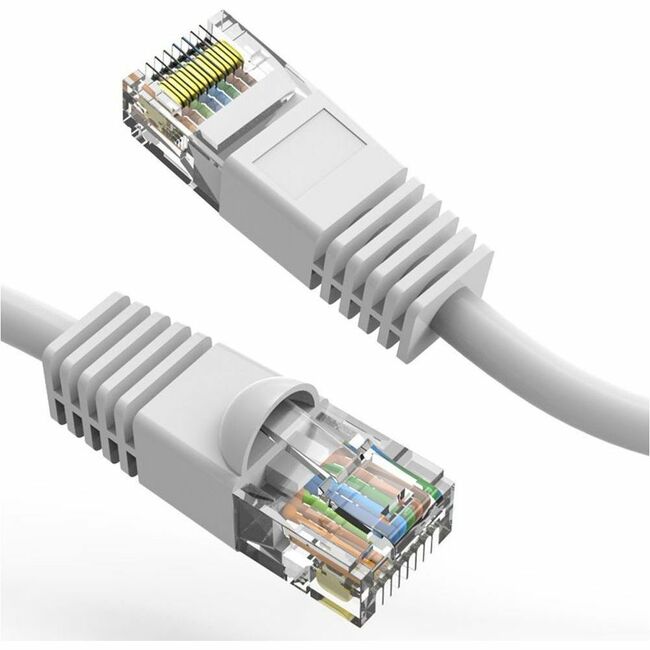 Axiom AXG100039 35FT CAT5E 350mhz Patch Cable Molded Boot (White) - TAA Compliant