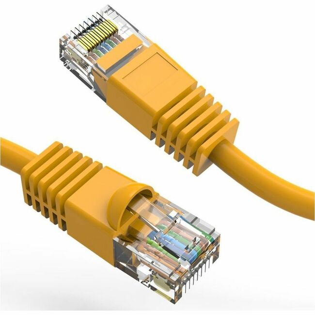 Axiom AXG100040 35FT CAT5E 350mhz Patch Cable Molded Boot (Yellow) - TAA Compliant
