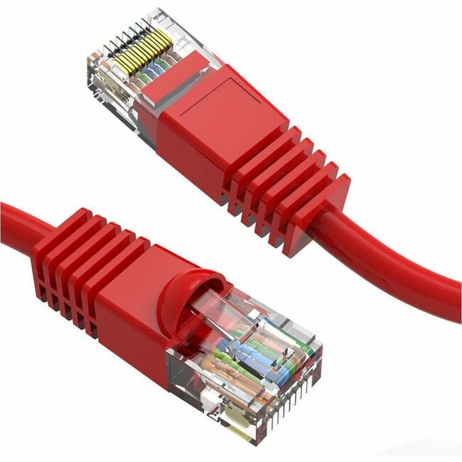 Axiom AXG100030 30FT CAT5E 350mhz Patch Cable Molded Boot (Red) - TAA Compliant