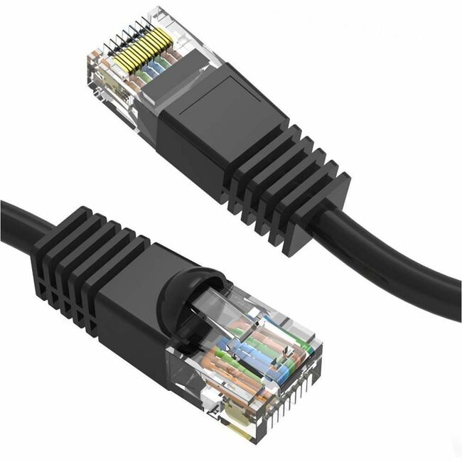 Axiom AXG99997 8FT CAT5E 350mhz Patch Cable Molded Boot (Black) - TAA Compliant