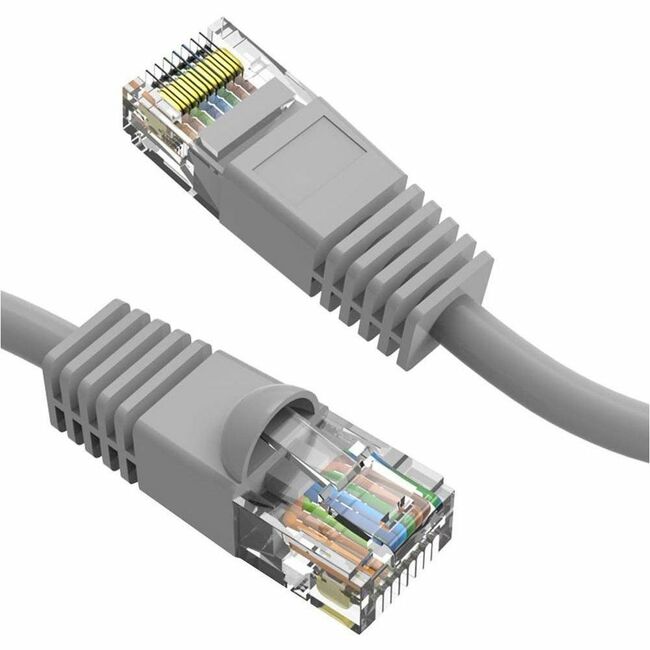 Axiom AXG99999 8FT CAT5E 350mhz Patch Cable Molded Boot (Gray) - TAA Compliant