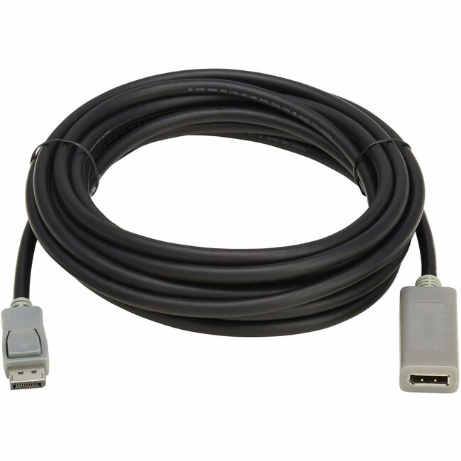 Eaton P579-020-4K6 Tripp Lite DisplayPort extension cable with active repeater, 20 ft, 4K HDR, latching connector, TAA compliant
