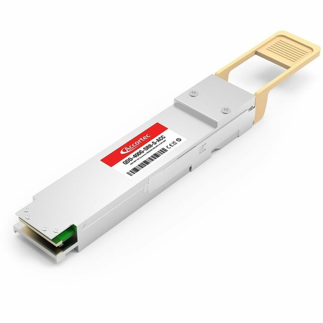 Accortec Incorporated QDD-400G-SR8-S-ACC Accortec 400G QSFP-DD Transceiver, 400GBASE-SR8, MPO-16 APC MMF Cisco Compatible