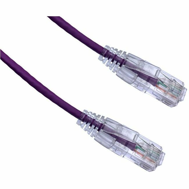 Axiom AXG97782 25FT CAT6 Snagless BENDnFLEX Ultra-Thin Patch Cable - Purple - TAA Compliant