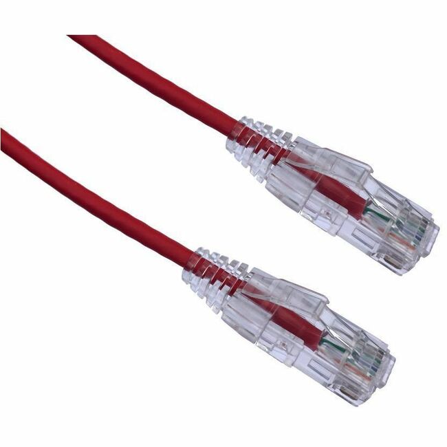 Axiom AXG97820 100FT CAT6 Snagless BENDnFLEX Ultra-Thin Patch Cable - Red - TAA Compliant