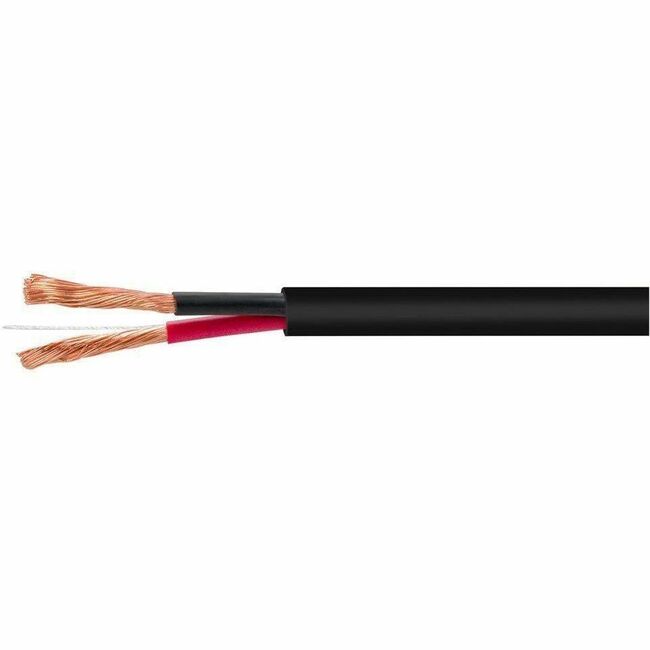 Monoprice, Inc. 41375 Monoprice Speaker Wire, CL2 Rated, 2-Conductor, 14AWG, 50ft, Black