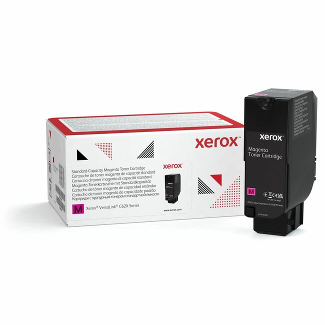 Xerox 006R04618 Genuine Xerox&reg; VersaLink&reg; C620 Color Printer, C625 Color Multifunction Printer Magenta Standard capacity Toner Cartridge (6000 Pages) - 006R04618