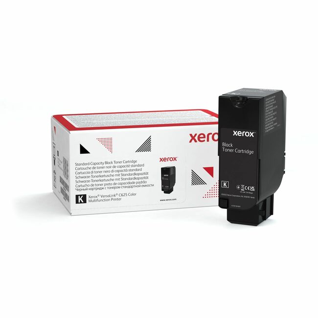 Xerox 006R04616 Genuine Xerox&reg; VersaLink&reg; C620 Color Printer, C625 Color Multifunction Printer Black Standard capacity Toner Cartridge (8000 Pages) - 006R04616