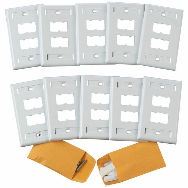 Panduit Corp CFPL4WH-X Panduit Mini-Com Single Gang Faceplates