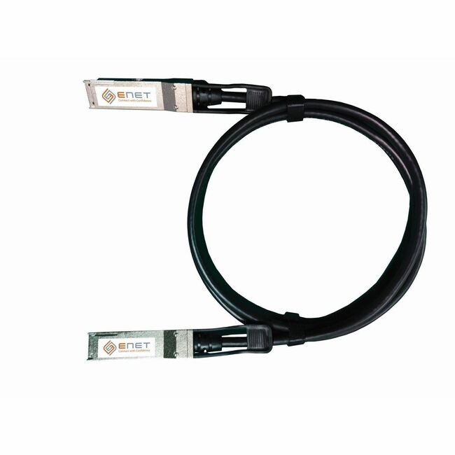 Enet Solutions, Inc. MCP1650-V002E26-ENC NVIDIA Mellanox MCP1650-V002E26 Compatible TAA Compliant 200GBASE-DAC QSFP56 InfiniBand Direct Attach Copper Cable 2m (6.56 ft) LSZH 26AWG
