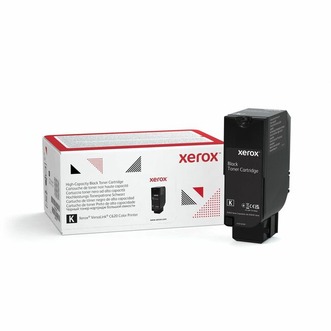 Xerox 006R04624 Genuine Xerox&reg; VersaLink&reg; C620 Color Printer Black High capacity Toner Cartridge (20000 Pages) - 006R04624
