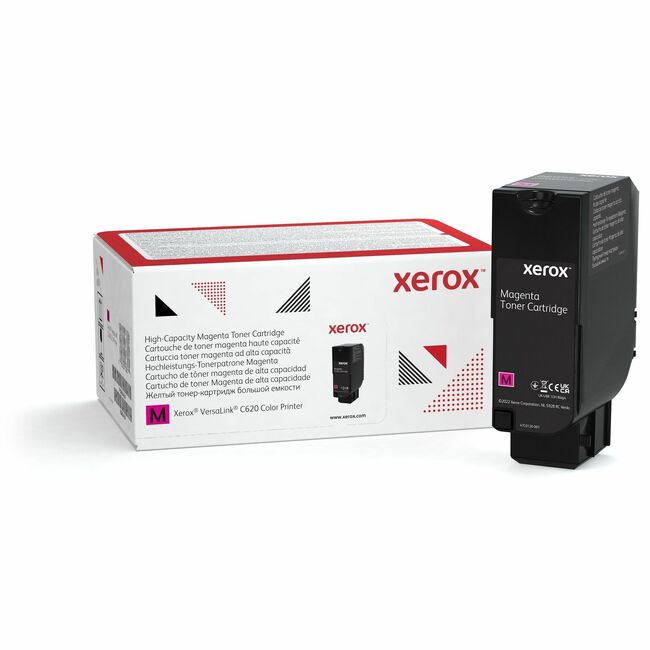 Xerox 006R04626 Genuine Xerox&reg; VersaLink&reg; C620 Color Printer Magenta High capacity Toner Cartridge (12000 Pages) - 006R04626