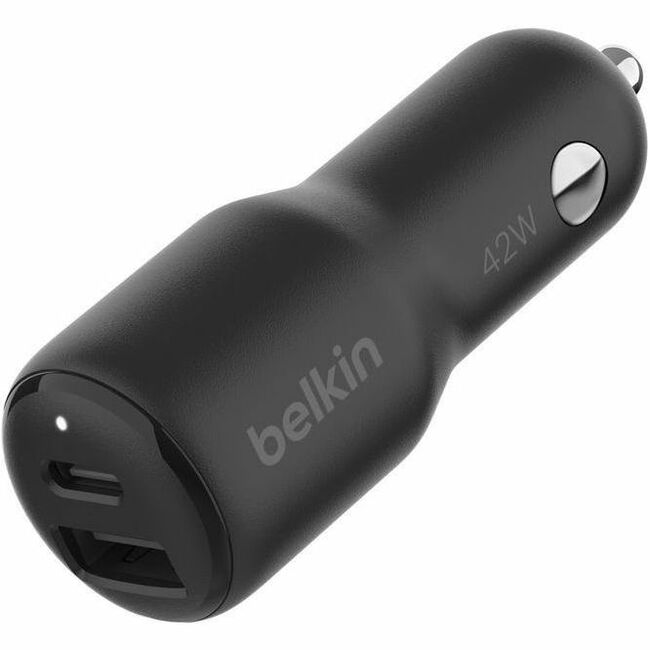 Belkin International INC CCB005BTBK Belkin BoostCharge Dual Car Charger 42W