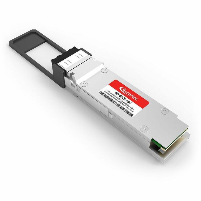 Accortec Incorporated 407-BBZG-ACC Accortec QSFP28 4x32Gbps Fibre Channel SW4 850nm MPO MMF Transceiver Dell Networking Compatible