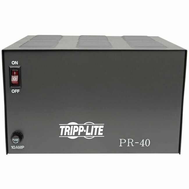Eaton PR40 Tripp Lite Series TAA-Compliant 40-Amp DC Power Supply, 13.8VDC, Precision Regulated AC-to-DC Conversion
