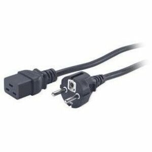 APC BY Schneider Electric AP9875 APC Power Cord, C19 to CEE/7 Schuko, 2.5m