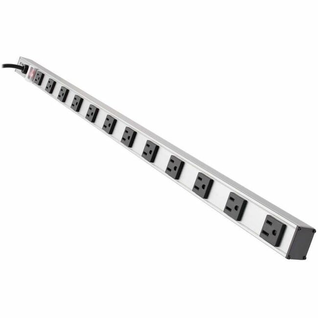Eaton PS3612 12-outlet vertical power strip with 15 ft. cord, 120V, 15A, and 36-inch length, featuring multiple outlets for power distribution.