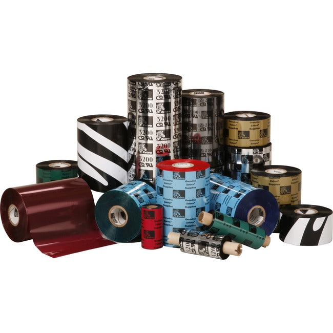 Strategic Sourcing-zebra 06200BK11045 Zebra Thermal Transfer Ribbon - Black - 6 / Carton