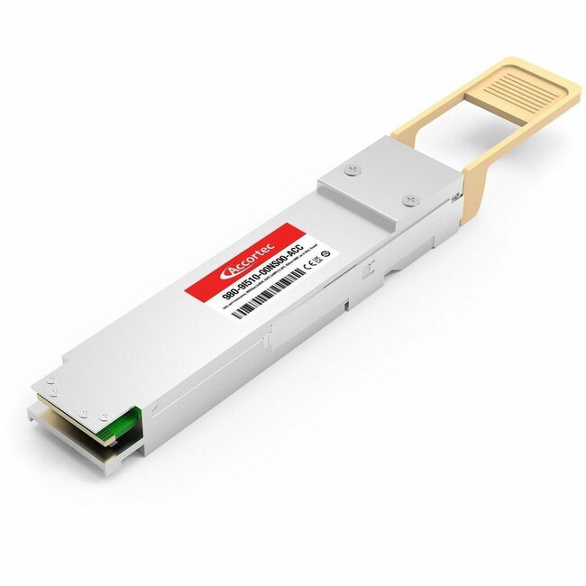 Accortec Incorporated 980-9I510-00NS00-ACC Accortec Twin Port Transceiver, 800Gbps, 2xNDR, OSFP, 2xMPO12 APC, 850nm MMF 50m, Finned NVIDIA Compatible
