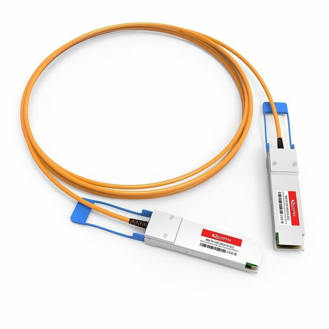 Accortec Incorporated 980-9I15W-00L010-ACC Accortec Active Fiber Cable IB FDR 56Gb/s QSFP NVIDIA Mellanox Compatible- 10M