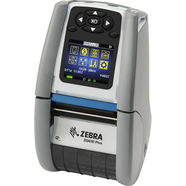 Strategic Sourcing-zebra ZQ61-HUFA004-00 Zebra ZQ610 Plus-HC Desktop, Industrial, Mobile Direct Thermal Printer - Monochrome - Label/Receipt Print - Bluetooth - Near Field Communication (NFC)