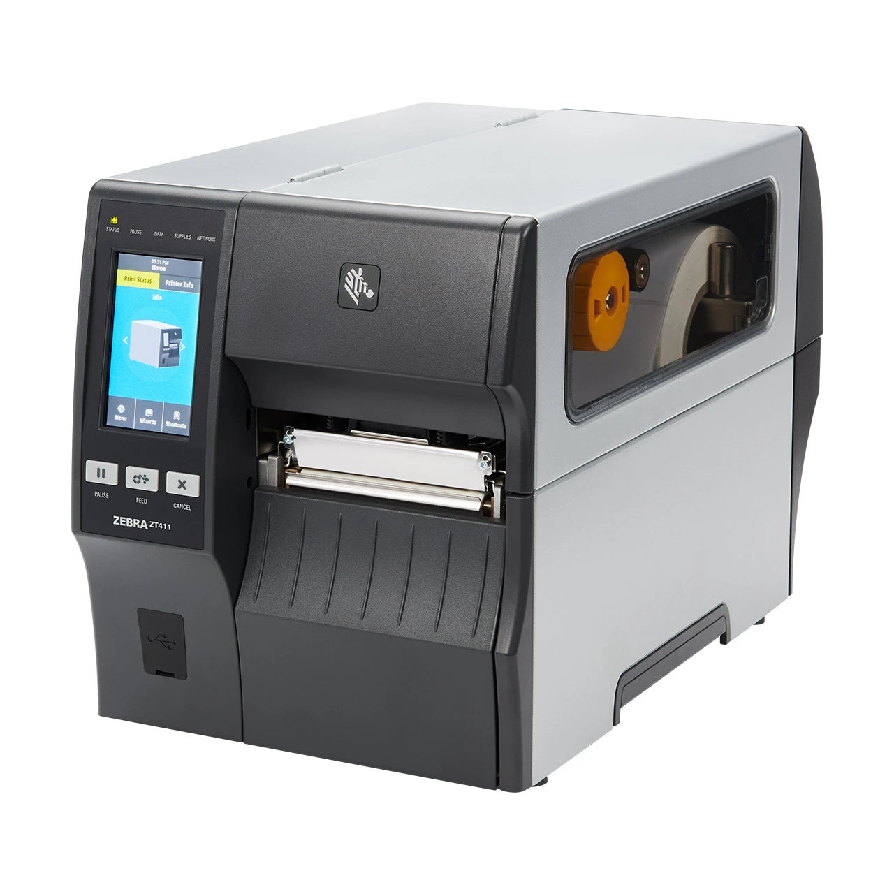 Strategic Sourcing-zebra ZT41142-T5100A0Z Zebra ZT411 Industrial Direct Thermal/Thermal Transfer Printer - Monochrome - Label Print - USB - Serial - Bluetooth