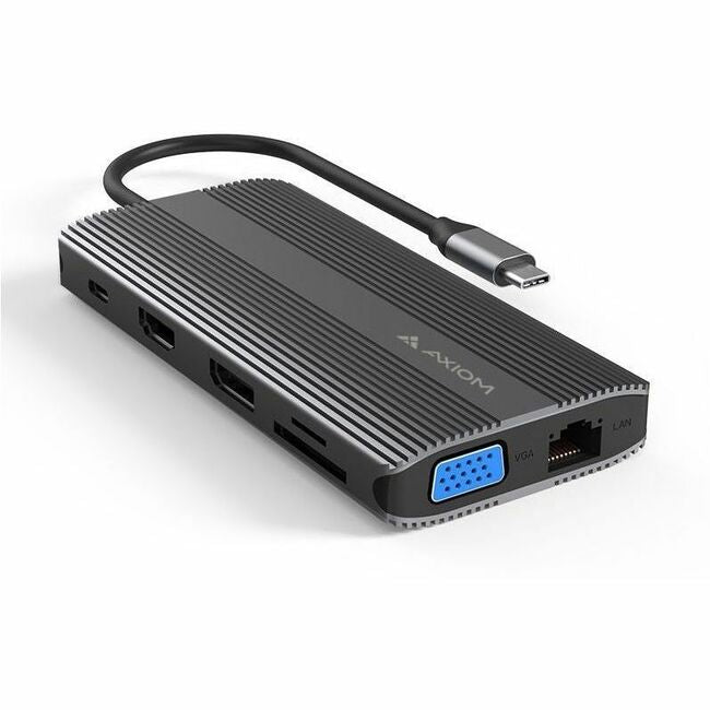 Axiom 12N1CHD90W-AX 12-in-1 USB-C Multiport Hub w/ 90w USB-C Adapte