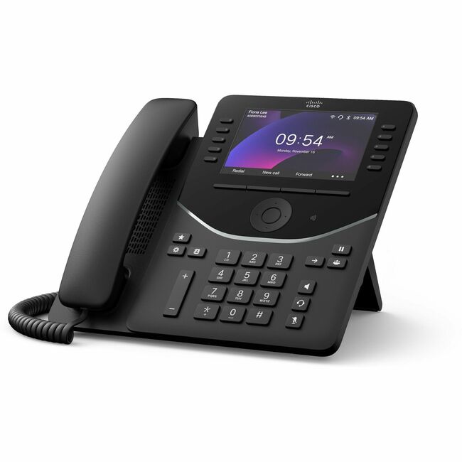 Cisco Systems DP-9871-K9= Cisco 9871 IP Phone - Corded - Corded/Cordless - Bluetooth, Wi-Fi - Desktop, Wall Mountable - Carbon Black