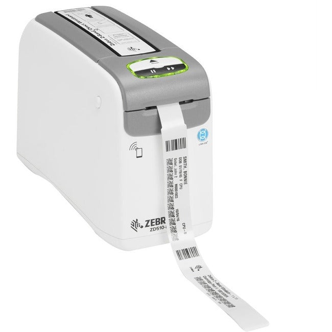 Strategic Sourcing-zebra ZD51013-D01B01FZ Zebra ZD510-HC Direct Thermal Printer - Monochrome - Portable - Wristband Print - USB - Bluetooth - Wireless LAN