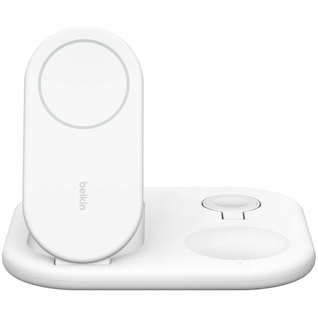 Belkin International INC WIZ029TTWH Belkin BoostCharge 3-in-1 Magnetic Foldable Wireless Charger with Qi2 15W