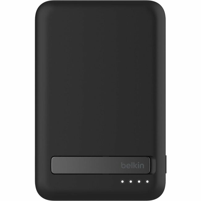Belkin International INC BPD006BTBK Belkin 15W Wireless Magnetic Power Bank w/ Stand, Qi2 - 5K mAh - 1xUSB-C - Portable Charger - w/ USB-C to USB-C Cable - Black