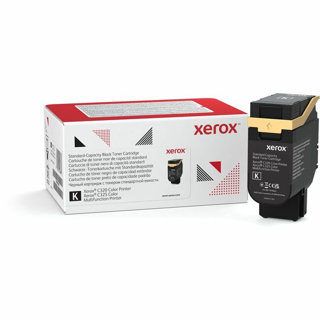 Xerox 006R04823 Genuine Xerox&reg; C320 Color Printer, C325 Color Multifunction Printer Black Standard capacity Toner Cartridge (2200 Pages) - 006R04823