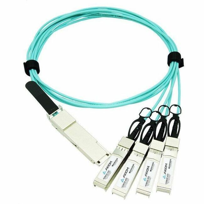 Axiom R9B48A-AX 400GBASE-AOC QSFP-DD to 4 QSFP56 Active Optical Cable HP Compatible 7m