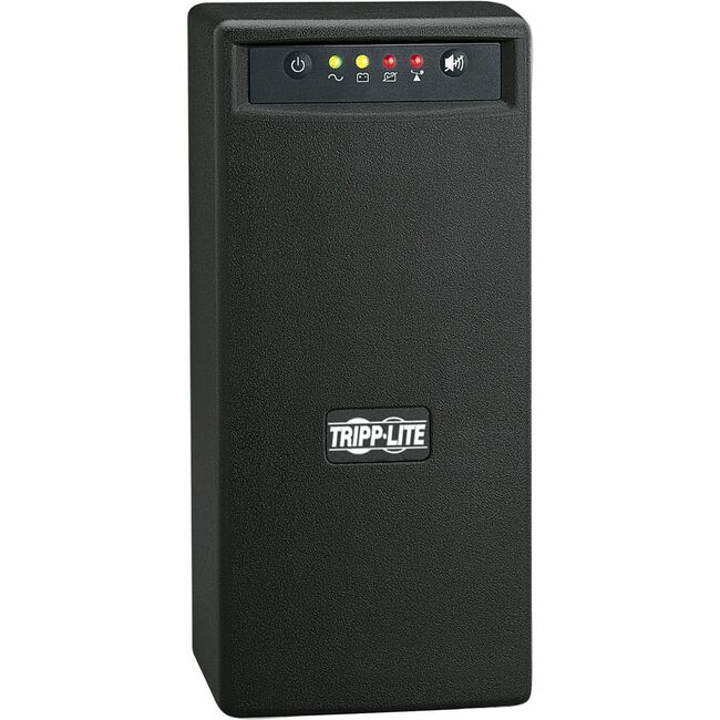Eaton SMART750USB Tripp Lite UPS, 750VA, 120V, line-interactive tower with USB port and surge-only outlets for reliable power backup.
