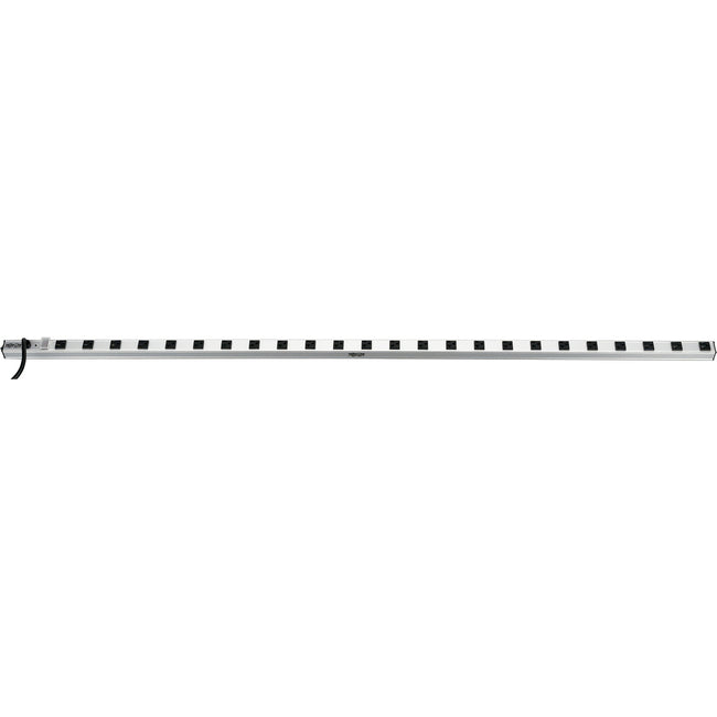 Eaton SS7619-15 Tripp Lite industrial power strip with 24 outlets, 15 ft cord, surge protection, 1650 Joules, and 72-inch length.