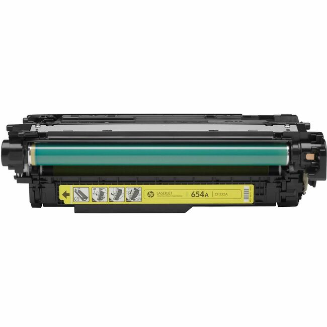 HP I CF332A HP 654A (CF332A) Original Laser Toner Cartridge - Single Pack - Yellow - 1 Each