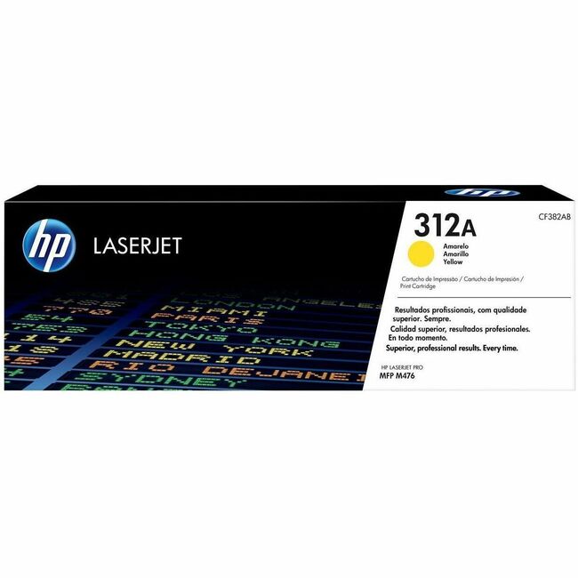 HP I CF382A HP 312A (CF382A) Original Laser Toner Cartridge - Single Pack - Yellow - 1 Each