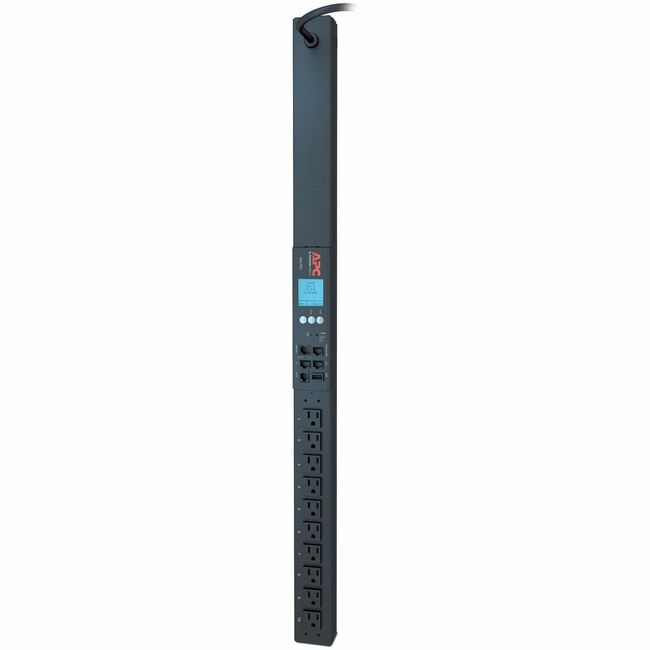 APC by Schneider Electric AP8831 APC NetShelter Metered Rack PDU, 2G, 0U, 15A, 100-120V, 10 NEMA 5-15R outlets