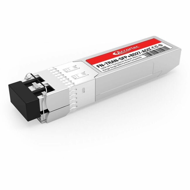 Accortec Incorporated FN-TRAN-SFP+BD27-ACC Accortec 10GE SFP+ Transceiver Module 30km Long Range Single BIDI Fortinet Compatible - Data Supplies FN-TRAN-SFP+BD27-ACC