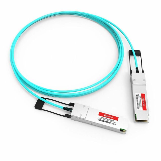 Accortec Incorporated MFS1S00-V005E-ACC Accortec AOC Cable Ethernet 200GbE QSFP56 NVIDIA Mellanox Compatible- 5M - Data Supplies MFS1S00-V005E-ACC