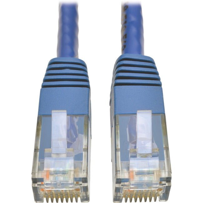 Eaton N200-100-BL Tripp Lite Series Cat6 Gigabit Molded (UTP) Ethernet Cable (RJ45 M/M), PoE, Blue, 100 ft. (30.5 m) - Data Supplies N200-100-BL