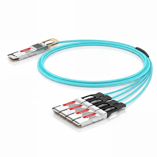 Accortec Incorporated QDD-4X100G-AOC5M-ACC Accortec 400G QSFP28-DD to 4x100G QSFP28 Active Optical Cable Cisco Compatible- 5M - Data Supplies QDD-4X100G-AOC5M-ACC