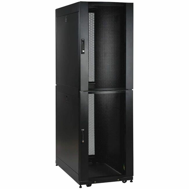 Eaton SR48UBCL Tripp Lite by Eaton 48U SmartRack Co-Location Standard-Depth Rack Enclosure Cabinet - 2 separate compartments - Data Supplies SR48UBCL